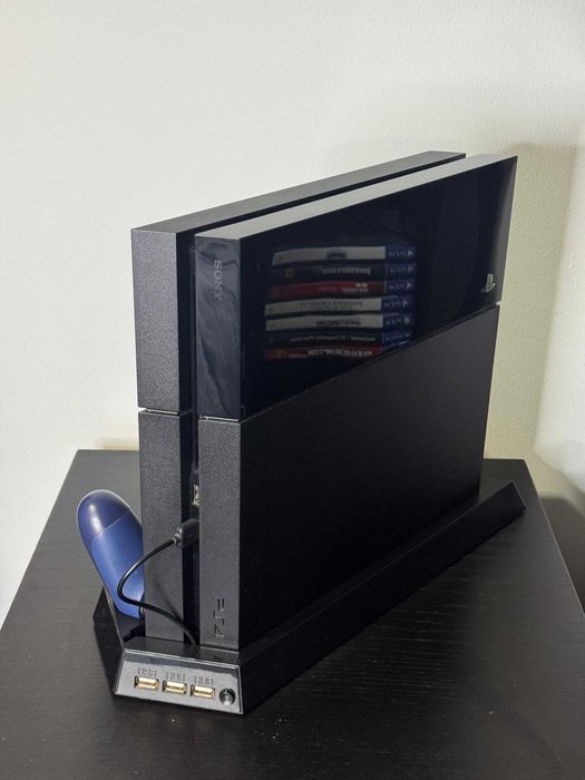 Ps4 Slim 500 GB + 2 Comandos Originais Sony + Jogos