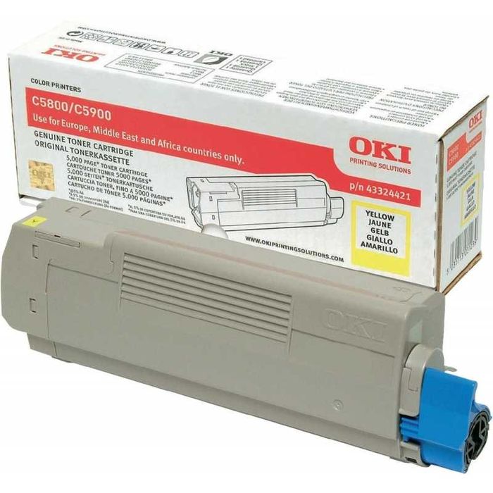 Toner OKI Amarelo C5550MFP C5800 C5900 - Novo e Selado