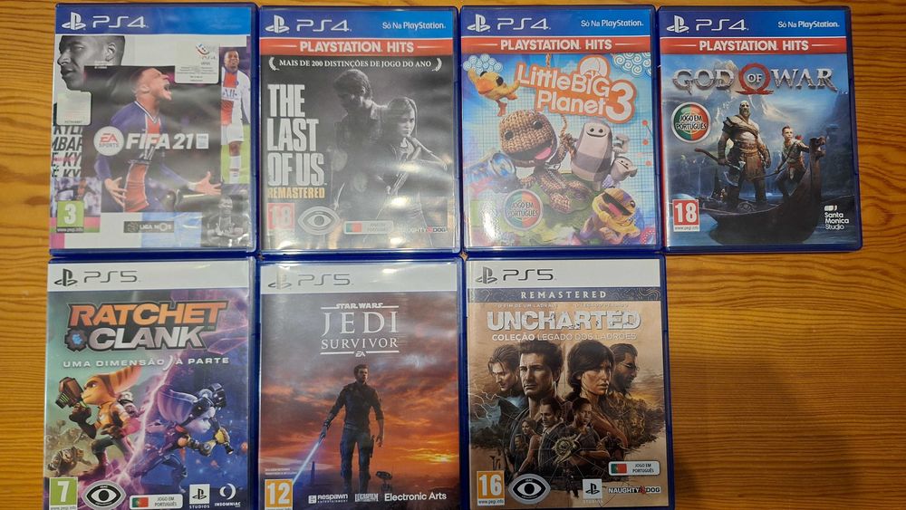 Vários Jogos Playstation PS5 PS4 usados