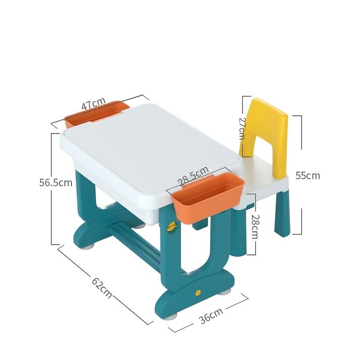 Дитячій стіл трансформер 6 в 1