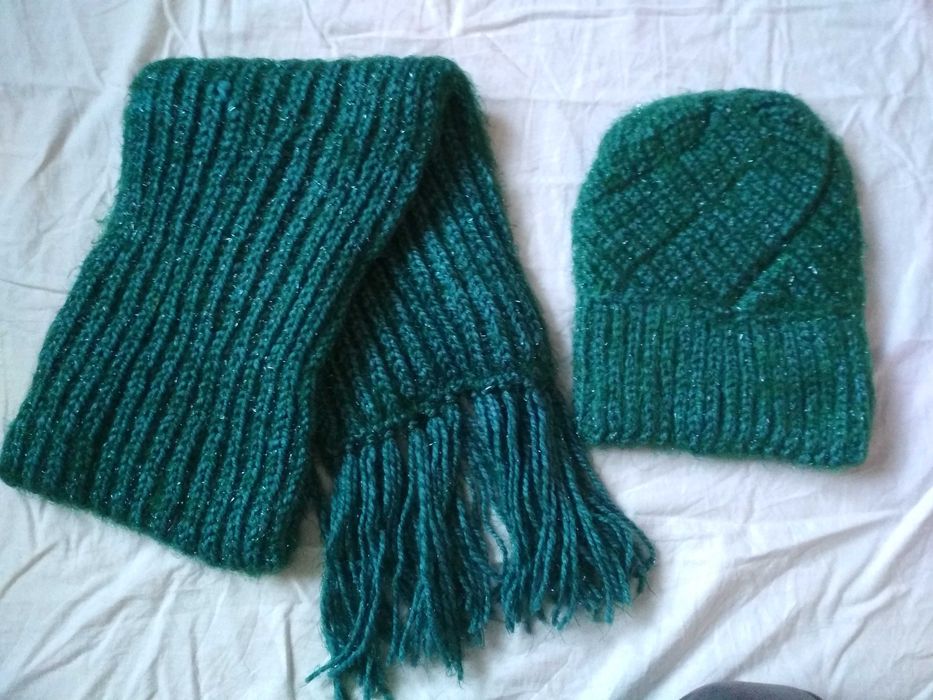 Czapka szal damski L