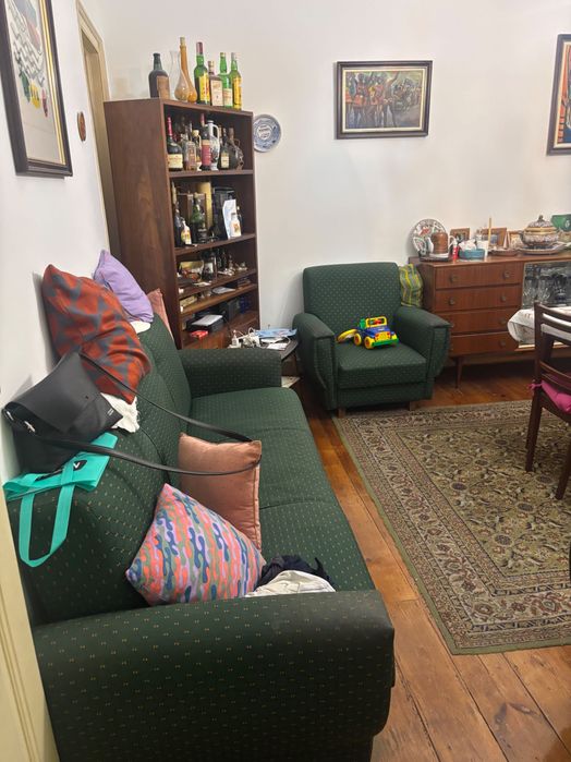 Sofá e 2 poltronas