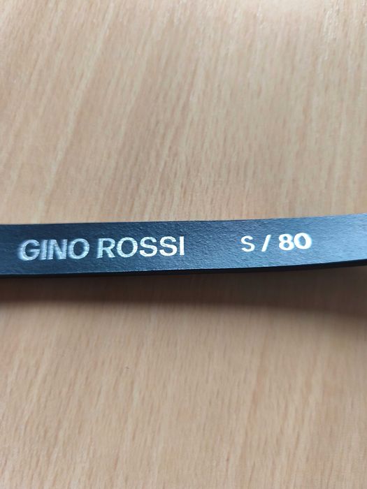 Pasek Gino Rossi S skórzany czarny  94cm