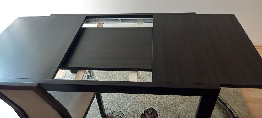 Stół rozkładany wenge  Black Red White