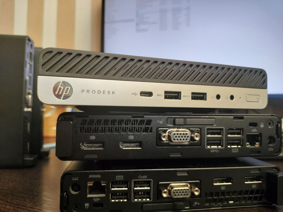HP ProDesk 600 G3 Mini, i5-6500t, 8Gb DDR4, 128gb NVMe
