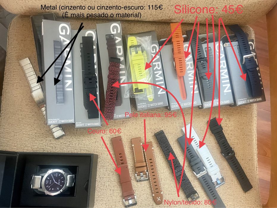 Braceletes Garmin QUICKFIT 22