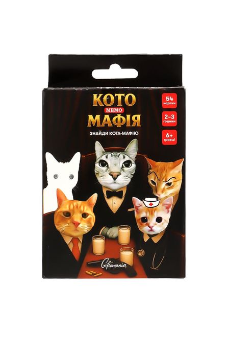 Настільна гра «Кото мафія», котики, карткова гра
