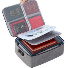 Папка органайзер для документов с кодовым замком водонепроницаемая