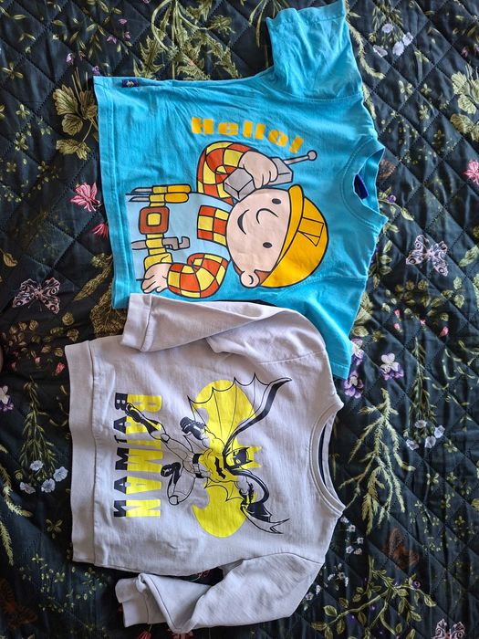 Tshirt Bob budowniczy i bluza Batman