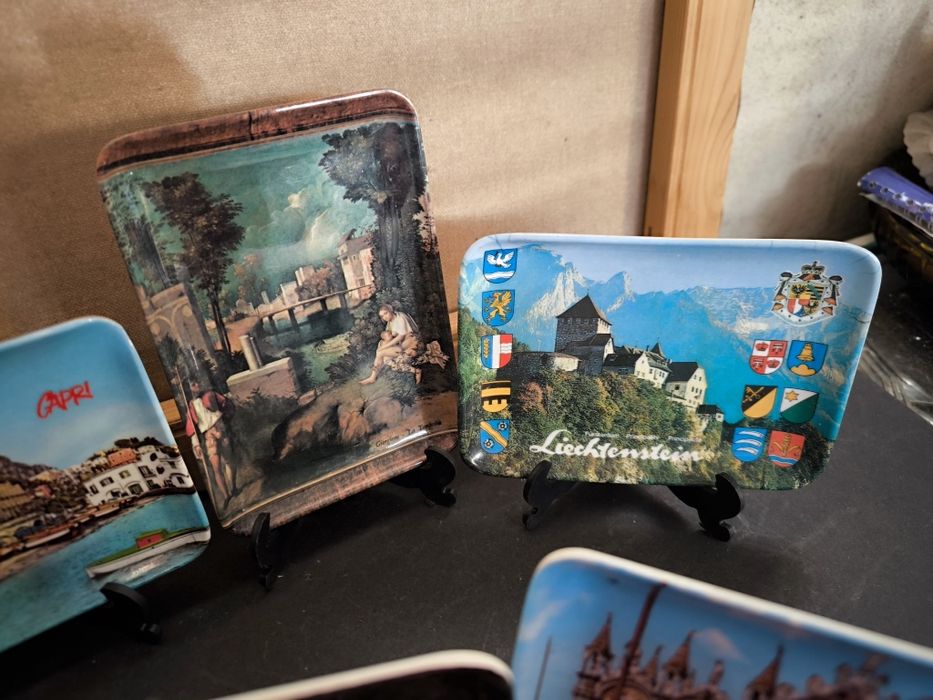 Travessas em plástico decorativa