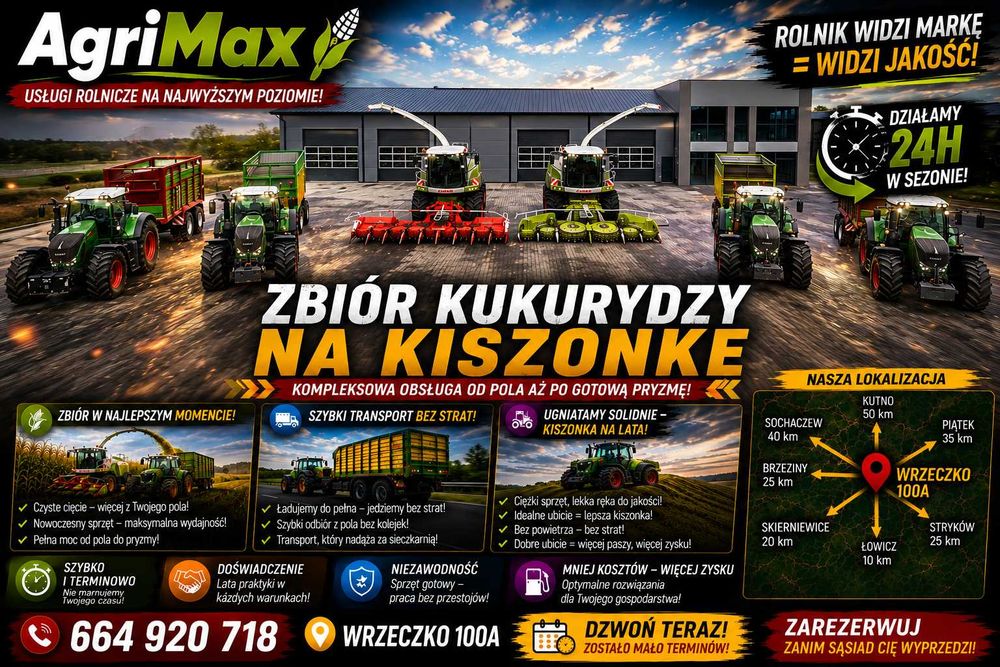 Zbiór Kukurydzy na kiszonkę z odwozem • CLAAS JAGUAR • FENDT • KAWECO • STRAUTMANN • AgriMax •