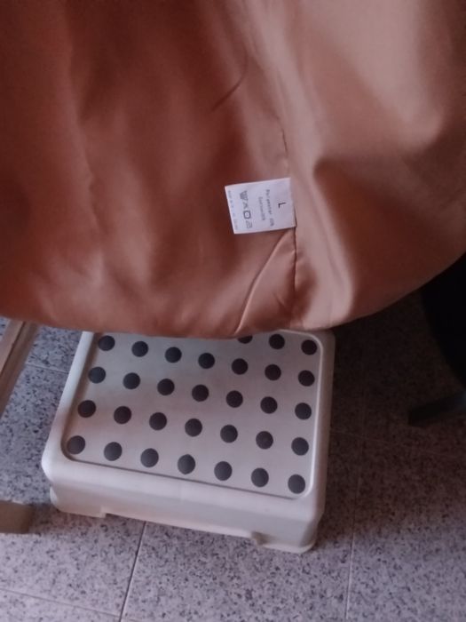 Sobretudo a 7/8 côr camel tamanho L
