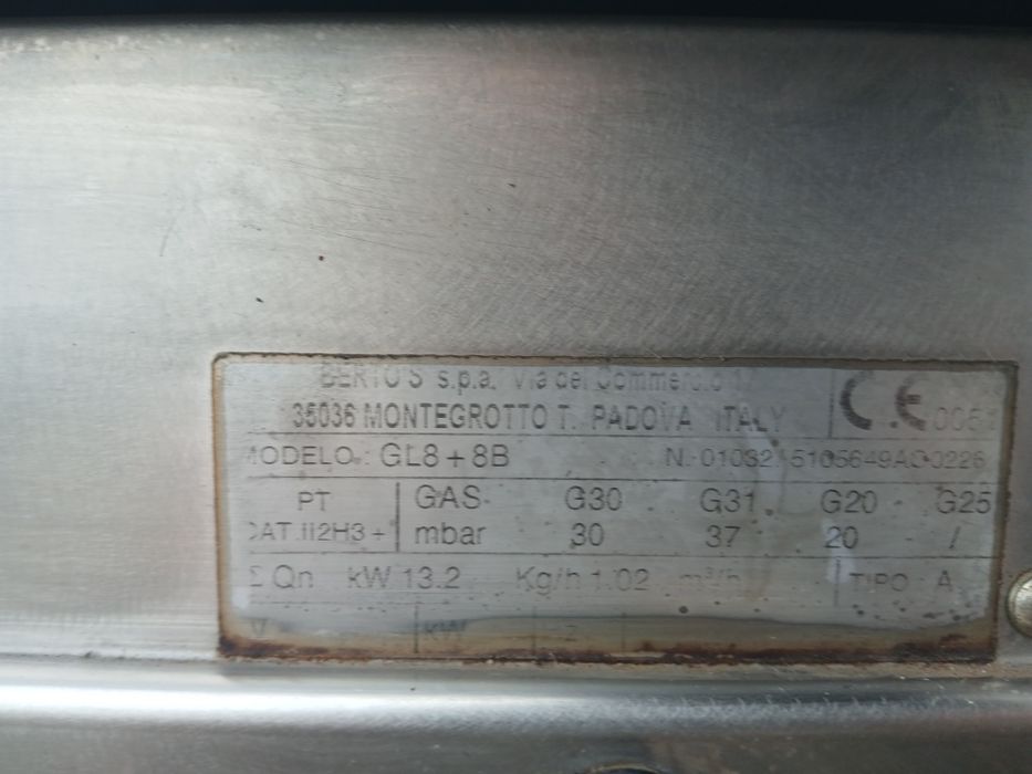 Fritadeira gaz pouco uso 8l+8l