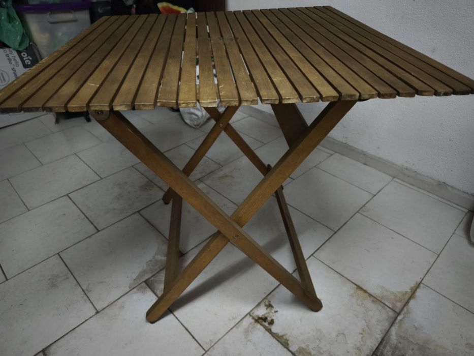 Mesa exterior madeira