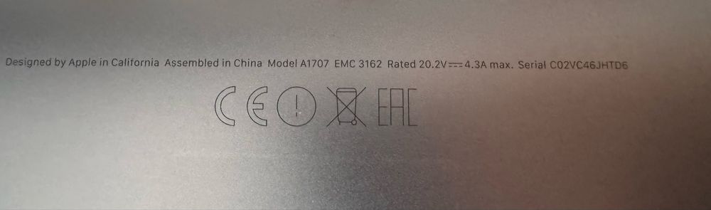 MacBook Pro 15 2017 i7/16GB/512GB uszkodzony LCD