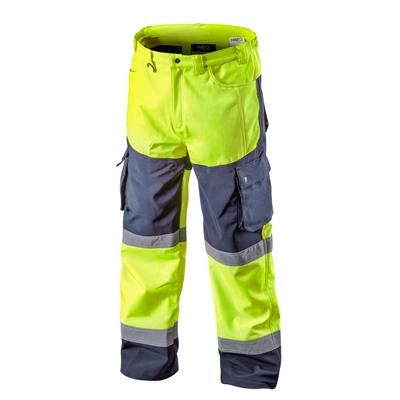 Spodnie robocze ocieplane SOFTSHELL żółte XXL NEO