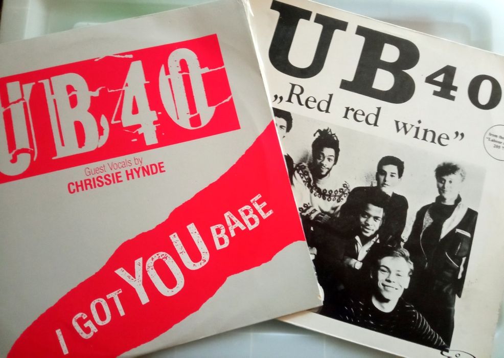 2 UB40 Vinyl Maxi Singles - Red Red Wine / I Got You Babe