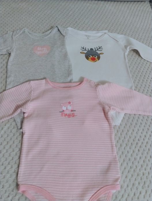 Body z długim rękawem 3szt Cool Club rozmiar 80