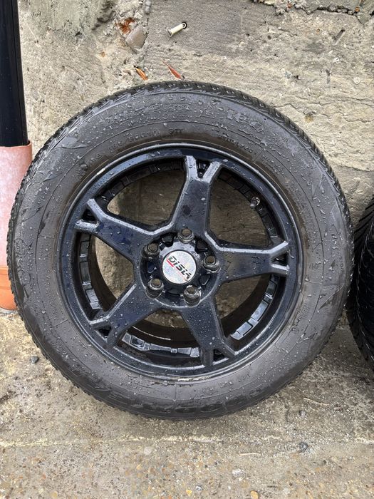Литі диски R15 5×114.3 ET35 + зимові шини Goodyear UltraGrip Ice 2 195/65 R15+датчик тиску