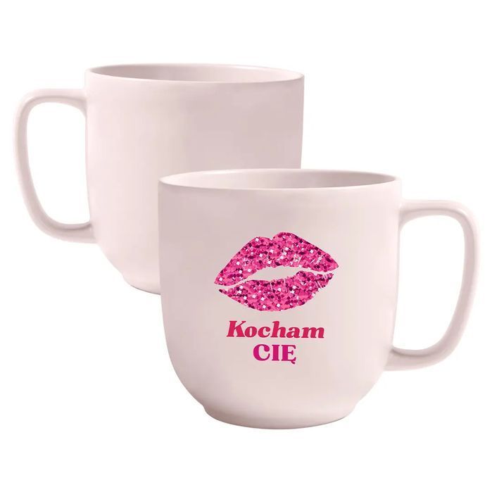 Kubek KOCHAM CIĘ. Be Happy