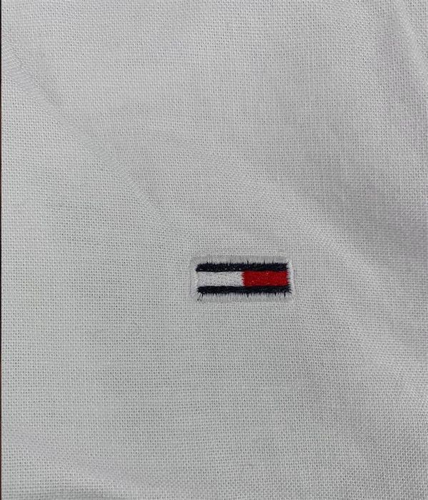 Мужская хлопковая котоновая рубашка tommy hilfiger jeans slim fit