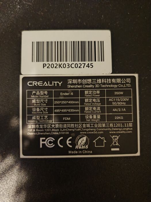 Drukarka 3D Creality Ender 6 (Direct Drive)