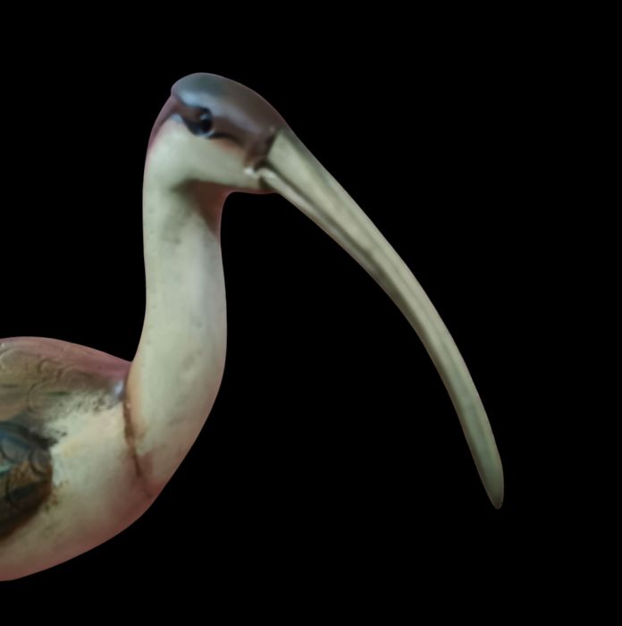 Garça decoração peça assinada