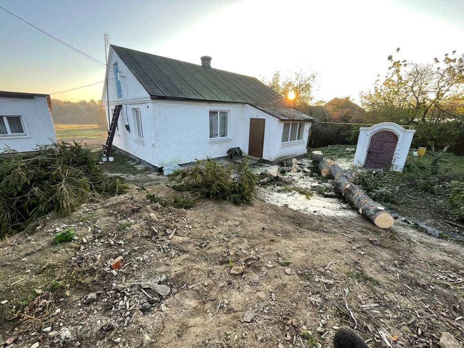 Обрізка валка дерев Зрізка аварійних  дерев будь- якої складності