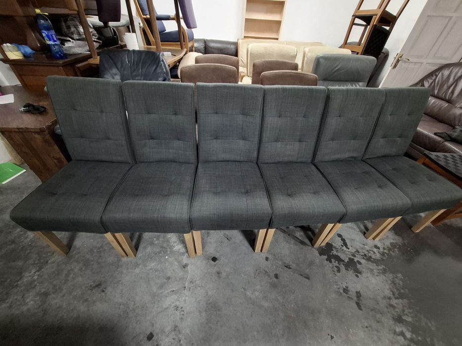 Комплект з 6 стильних обідніх стільців | Сучасний дизайн