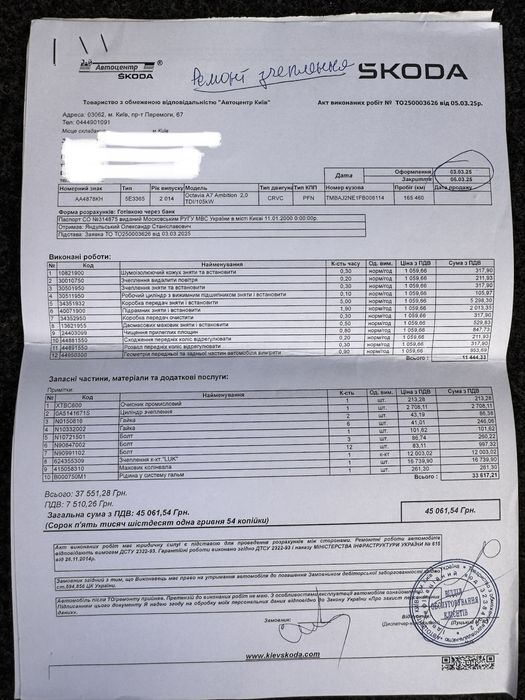 Skoda Octavia 2014 VIN TMBAJ2NE1FB006114 фото оголошення 24 з 24