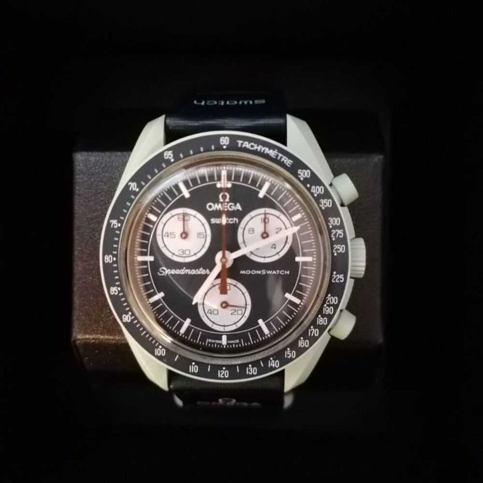 SO33G100 Omega Swatch MoonSwatch Polaris jak nowy