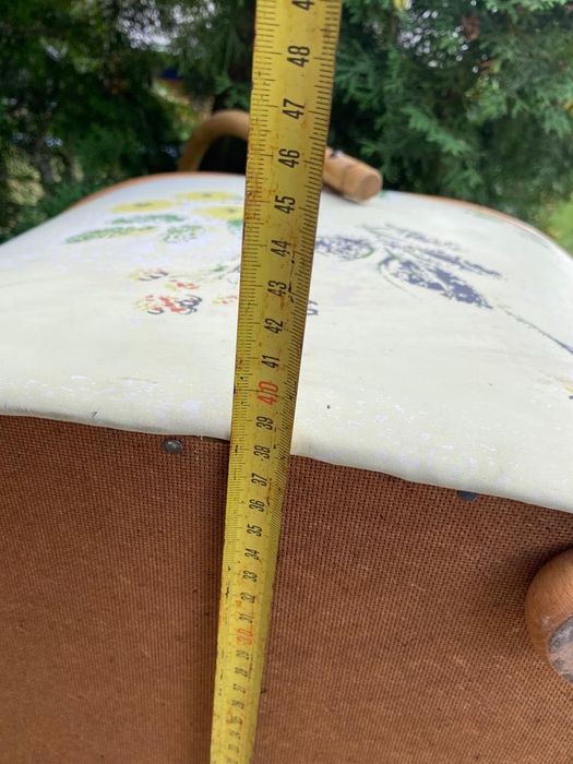 Kufer pojemnik skrzynka  vintage bambus