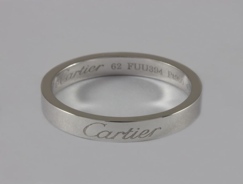 Кольцо из платины пробы Pt950 в стиле Cartier
