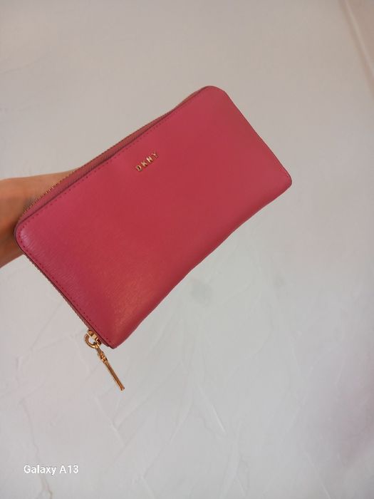 DKNY duży portfel damski skóra cielęca