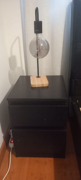 Conjunto quarto cama + 2 mesas cabeceira + 2 candeeiros