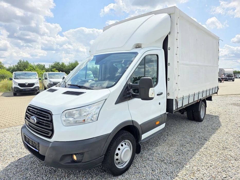 Ford TRANSIT 2,0 TDCI 170 KONNA SKRZYNIA 4,2M PLANDEKA FIRANKA BLIŻNIAKI DO 3,5T KLIMA LEDY GWARANCJA