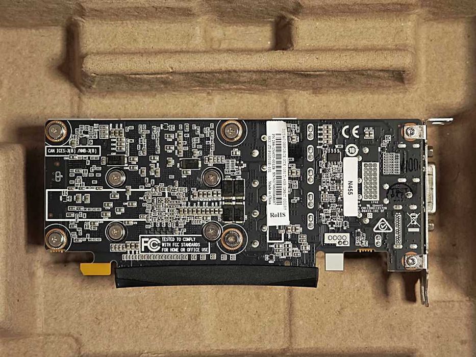 Zotac GTX 1050Ti 4GB DDR5, LOW PPOFILE, dwa śledzie