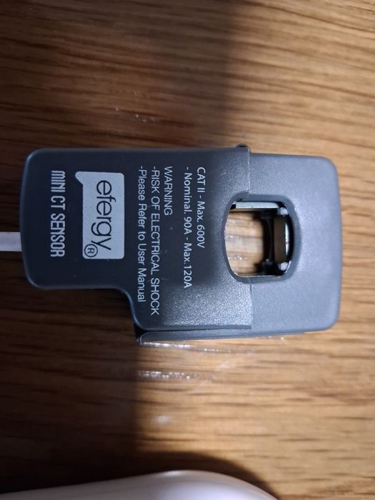 Transmissor para monitorizar a energia e pinça de medição Efergy