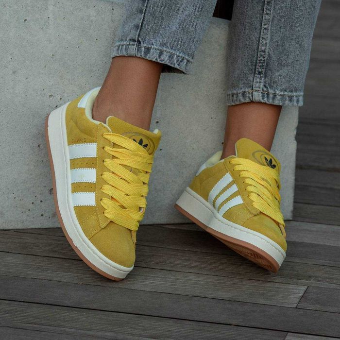 Кросівки Adidas Campus 00s Yellow/White premium