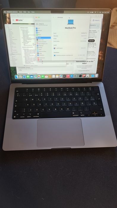 Macbook M1 Pro 14" 2021 32gb/512gb A2442 space gray