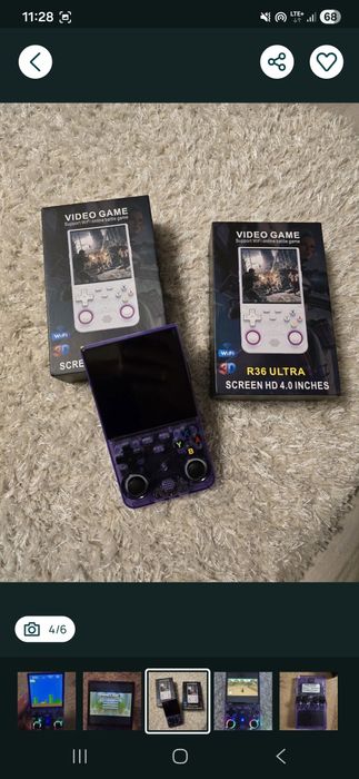 Retro konsola R36 Ultra, ekran- 4cala,64Gb, Wifi, 15tys gier.