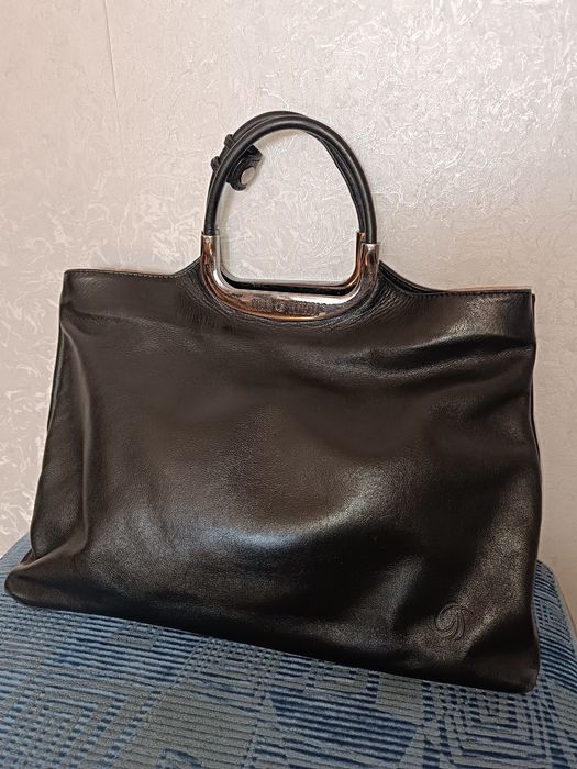 Кожаная итальянская сумка Gilda Tonelli 37х27(Made in Italy)