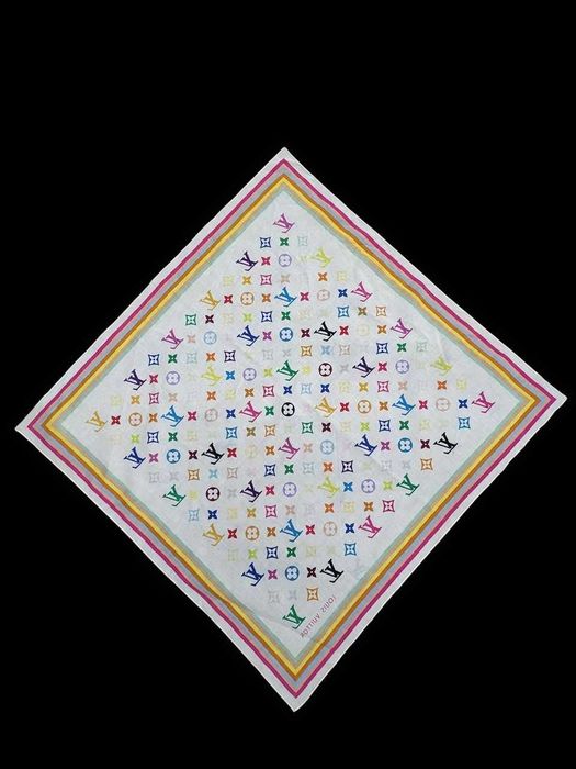 Платок бандана с разноцветной монограммой Louis Vuitton Оригинал