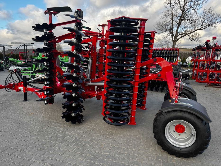 Brona talerzowa hydrauliczna Grano System SHS 4,0 m siłowniki wózek NOWY TYP
