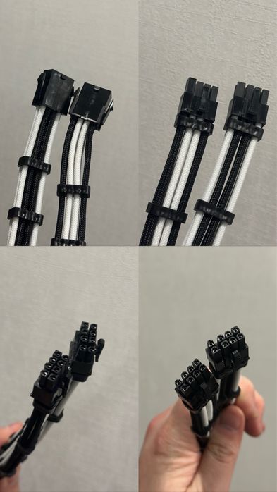 Кастомний кабель для відеокарти EVOLVE Custom PCI-E Cable 6+2pin 0.3m