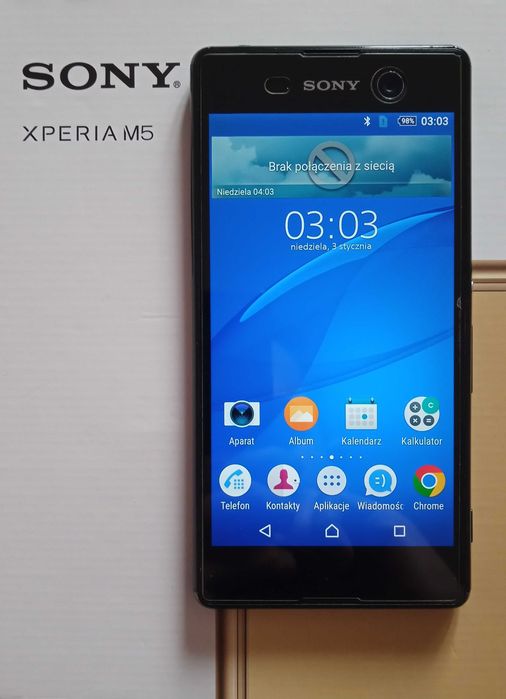 Sony Xperia M5 Black |komplet+dodatki| |kurier gratis|