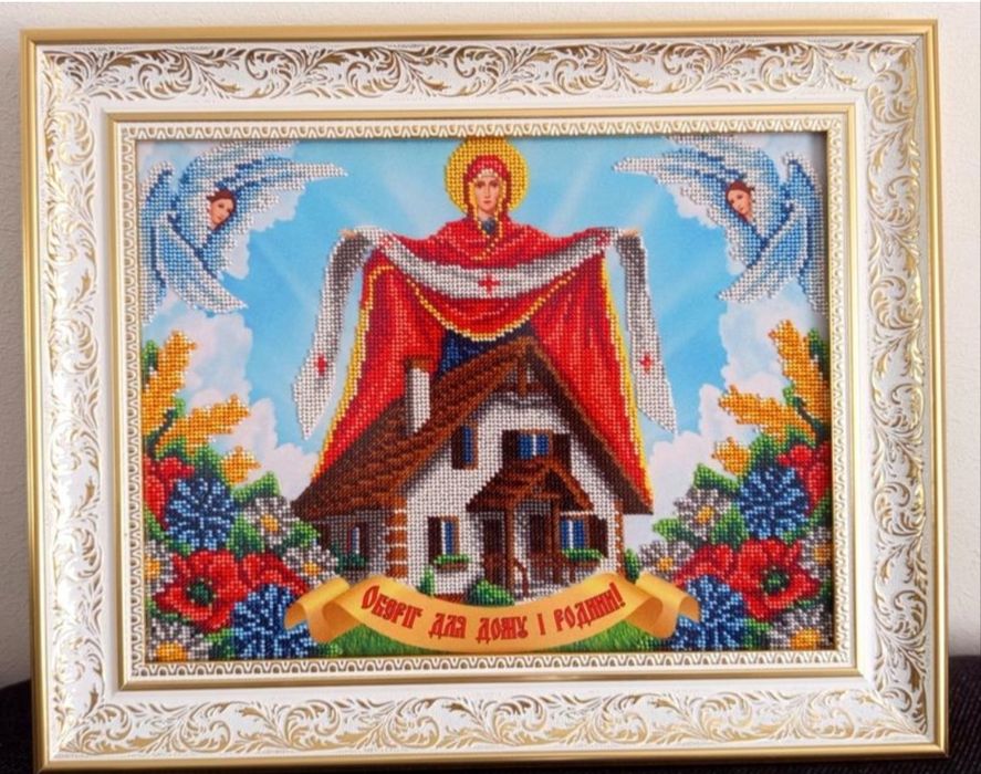 Картина оберіг ручна робота вишивка бісером