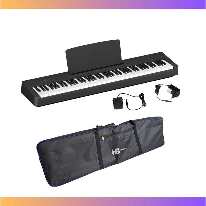 Pianino cyfrowe YAMAHA P145 + pokrowiec, ważona/młoteczkowa klawiatura