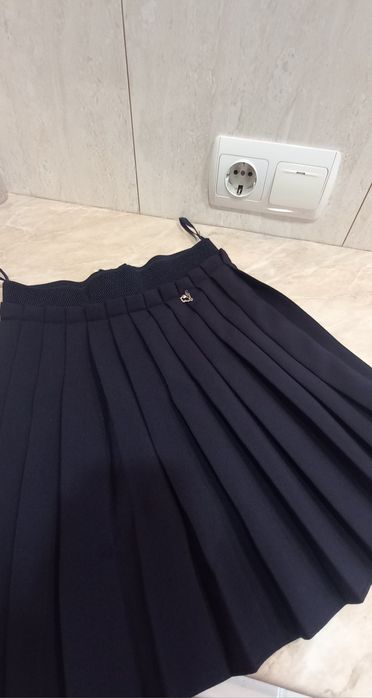 Юбка темно синяя