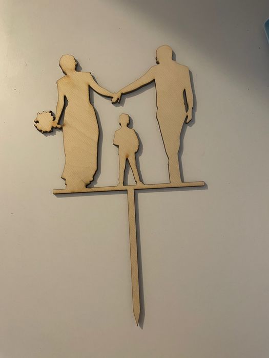 Topper para młoda z synem.